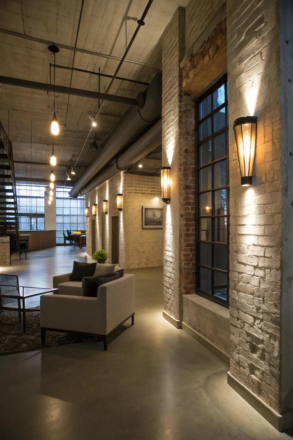 Wall sconces offer style and light without taking up floor space.