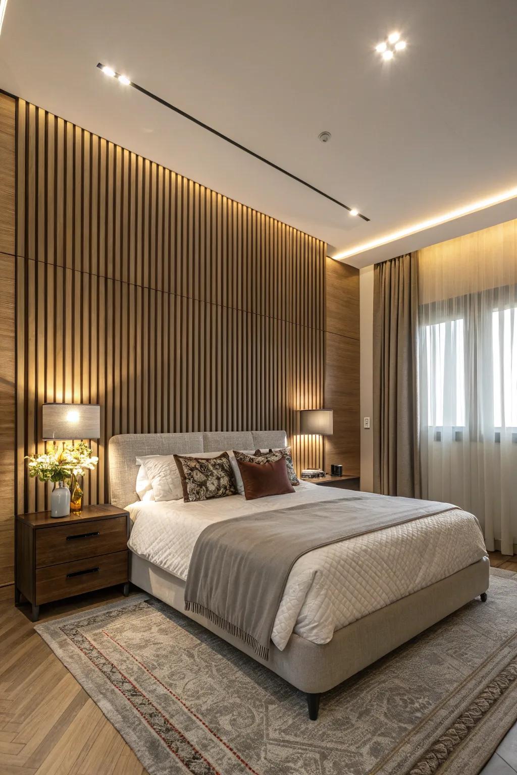 Vertical plank layouts introduce both height and refinement.