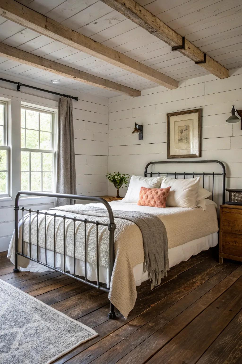 Manufacturing details introduce a unique depth to the farmhouse design.