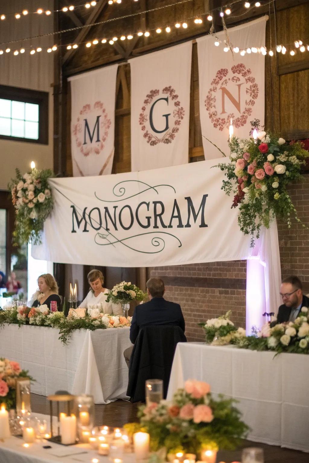 Bespoke monograms introduce a personal and cohesive detail to the decor.