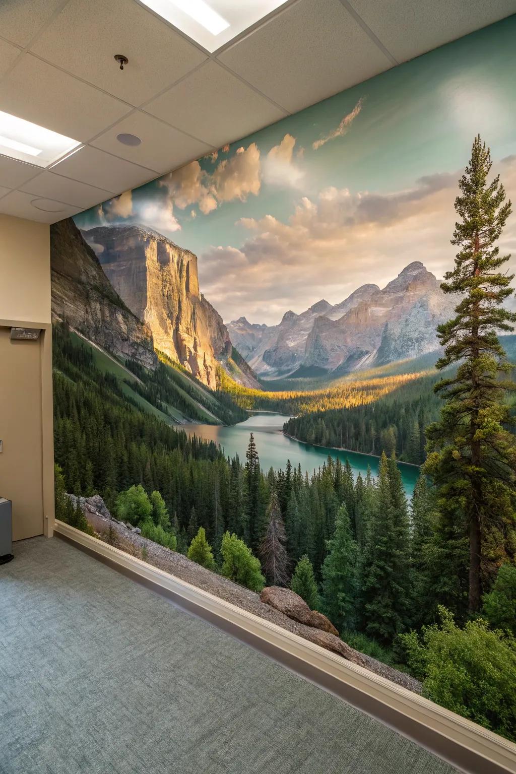 Wall murals bring the grandeur of national parks into your home.