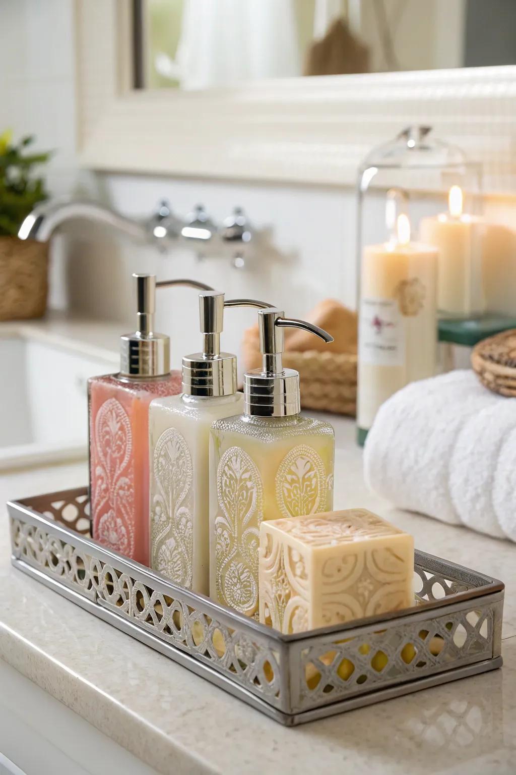 Indulge in luxury with a beautifully crafted liquid and balm set.