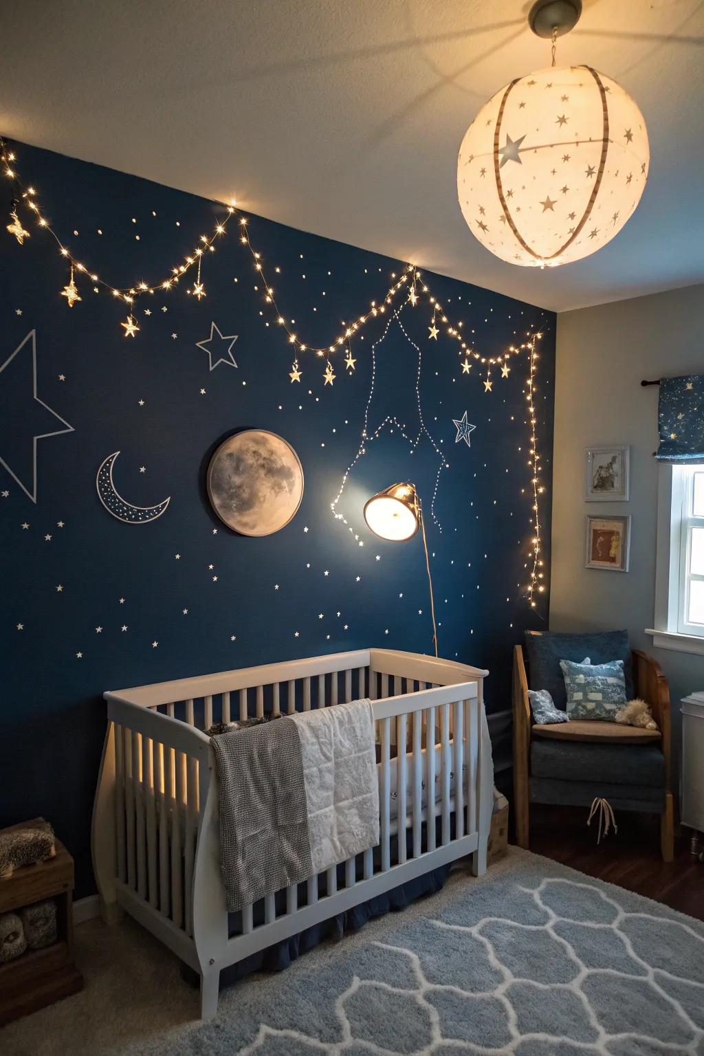 Float into dreamland under a peaceful night sky.