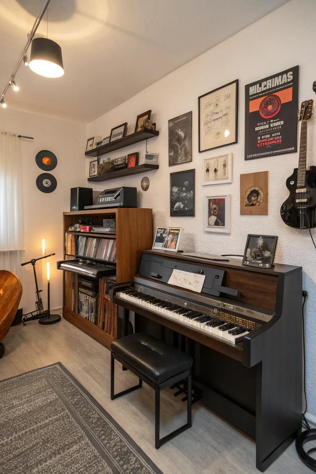 A blend of styles creates a timeless and intriguing space.