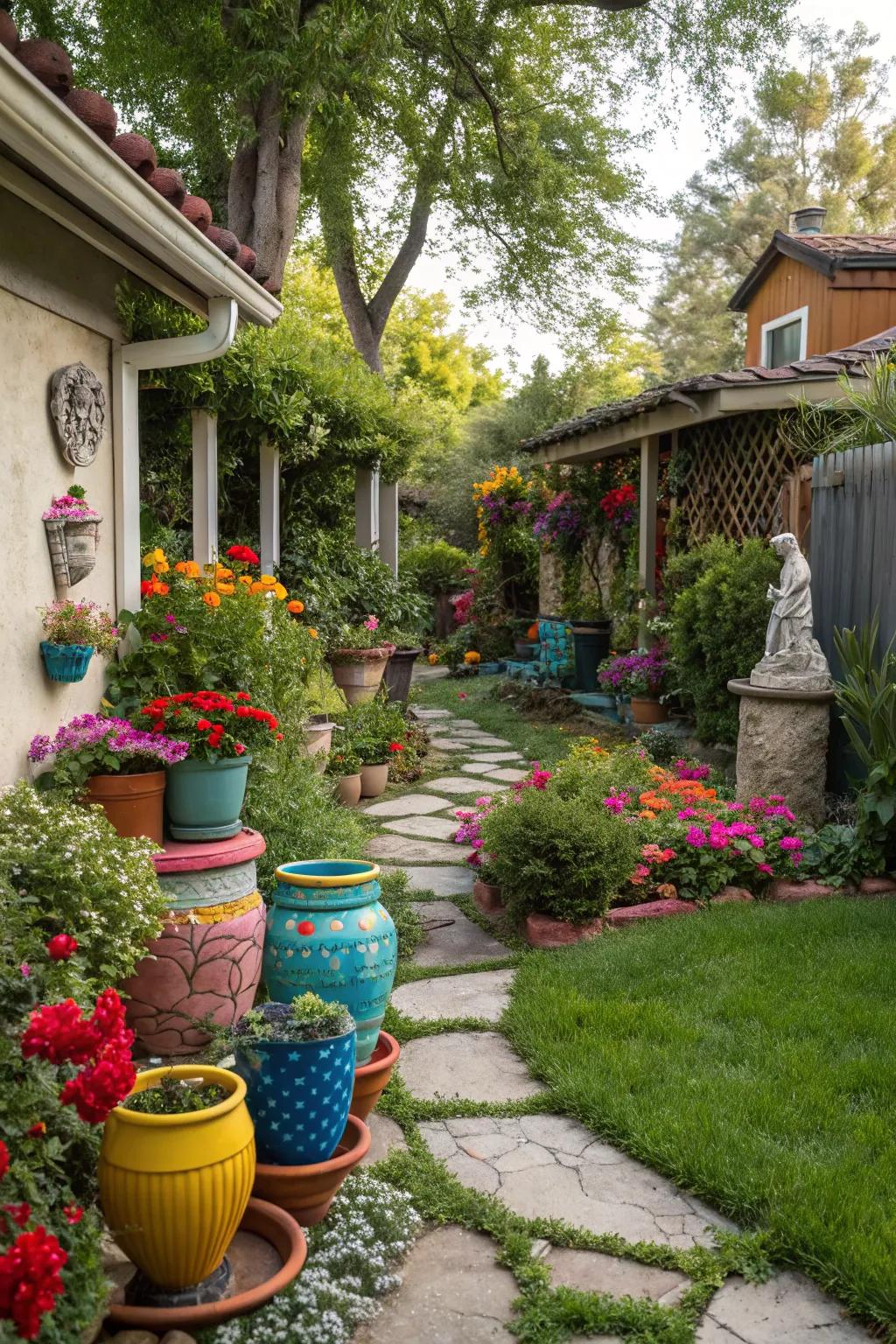 Communicate your personality with innovative garden decorations.