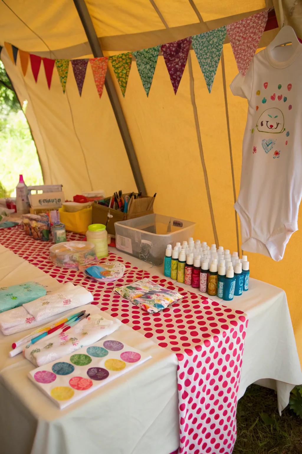 Crafty activities double as design and entertainment.