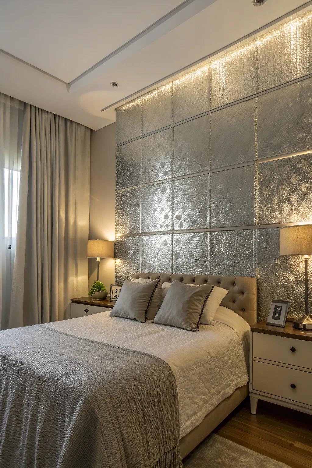 Metallic accents add class and shimmer to a space.
