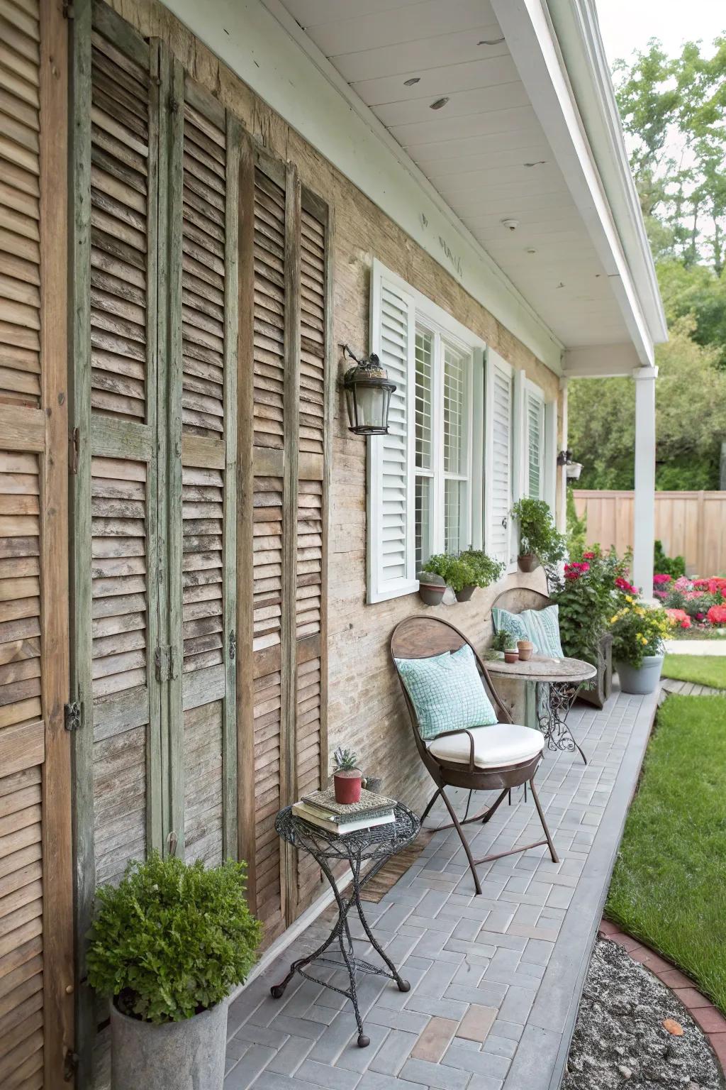 Reclaim window panels for a retro charm.