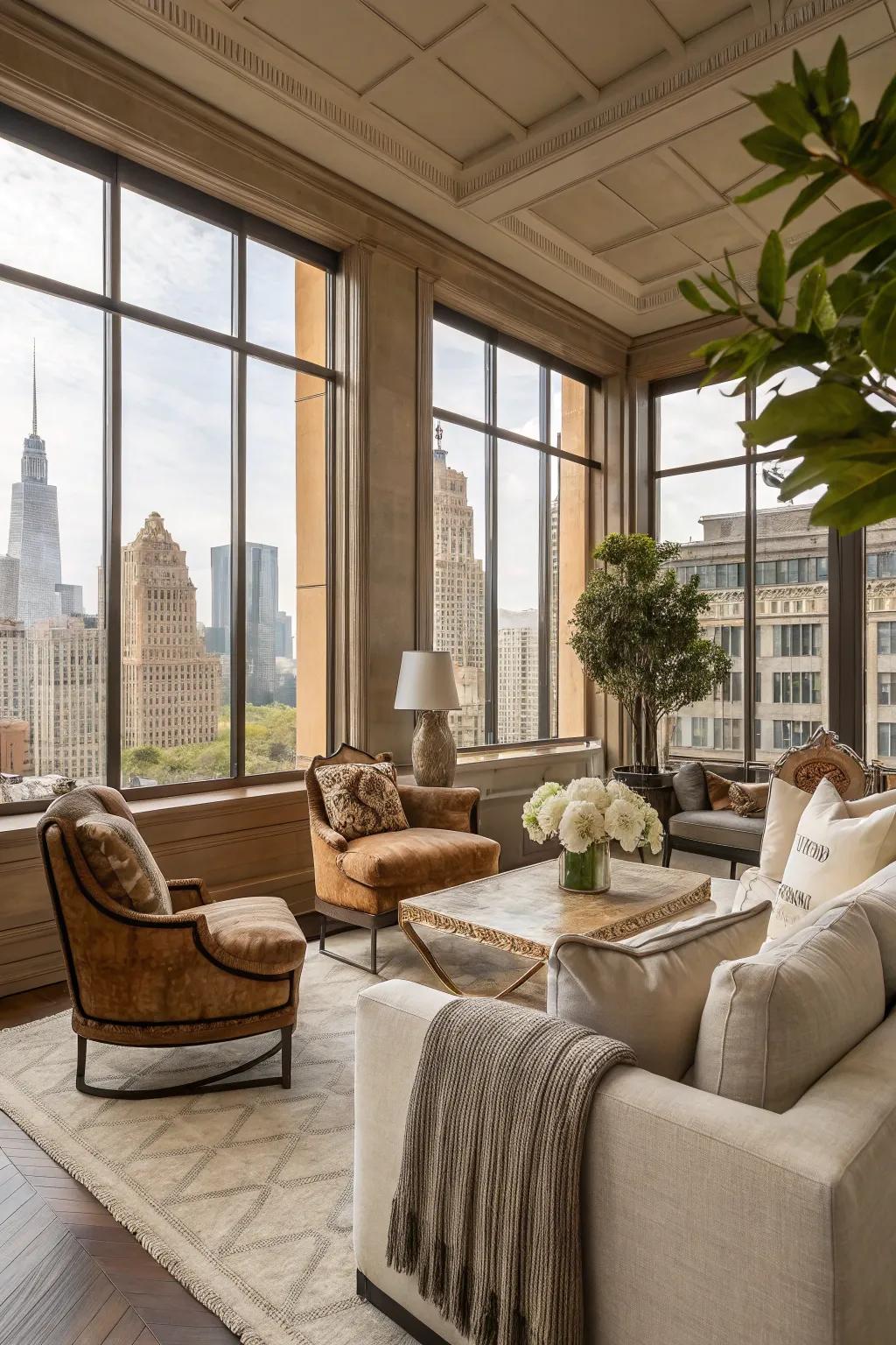 Neutral hues provide timeless beauty.