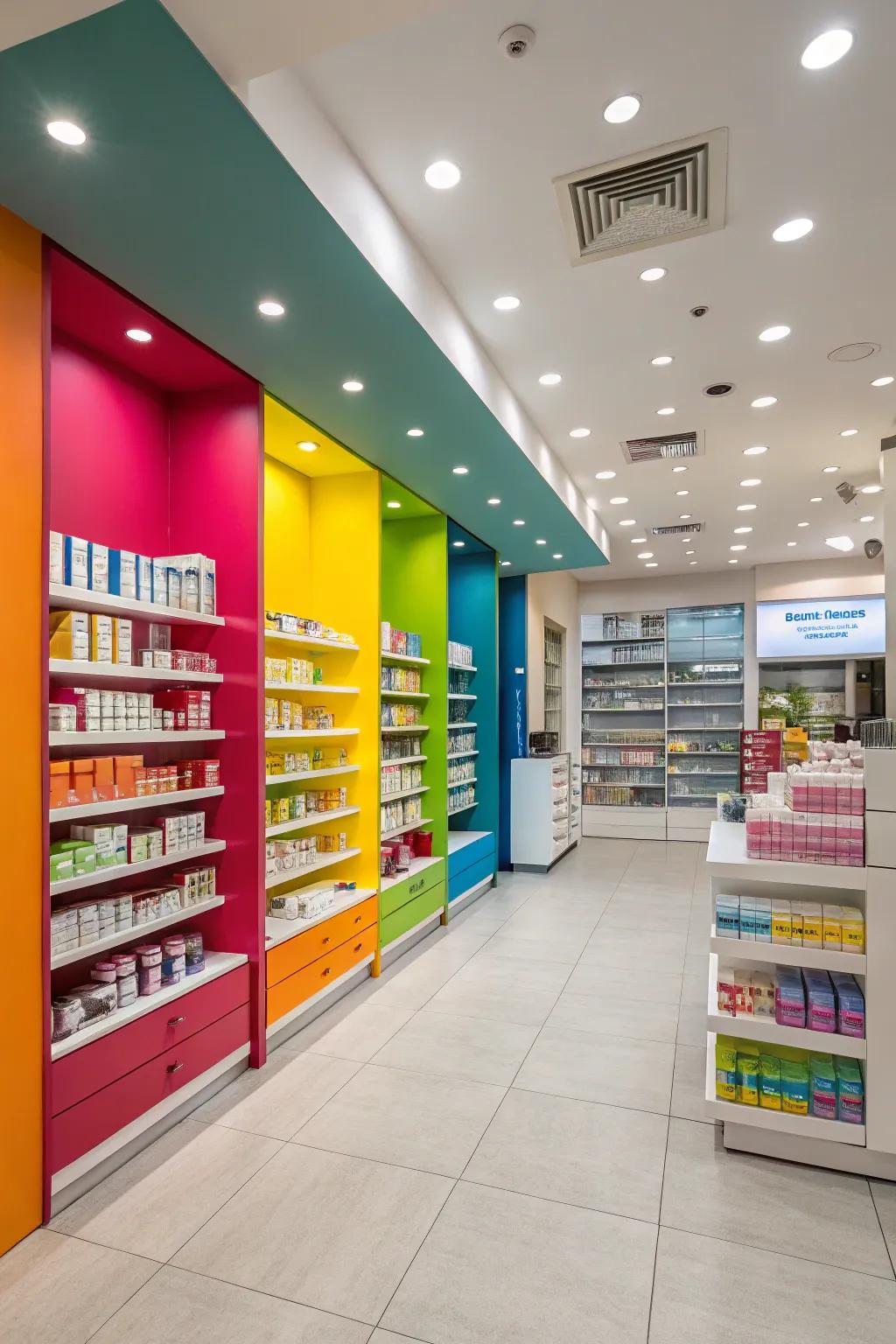 Unusual color combinations creating a memorable experience