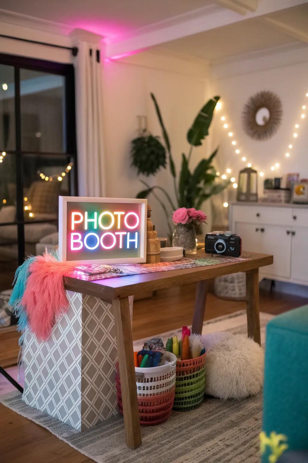 Bright signs add a modern and vibrant touch to your setup.