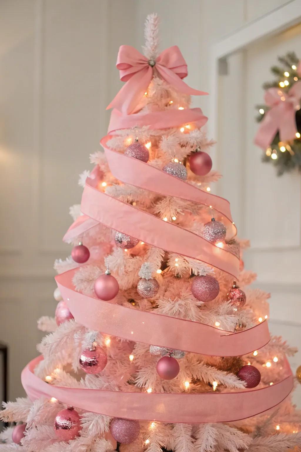 Layered bands introduce a hint of luxury to this rose fir.