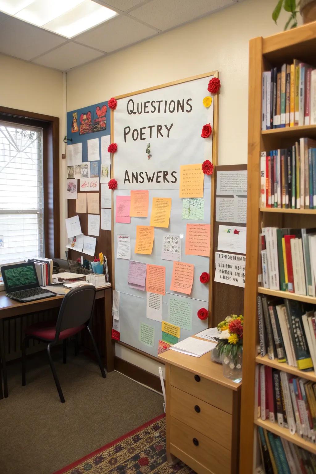 Stimulate thought with a Q&A verse board.