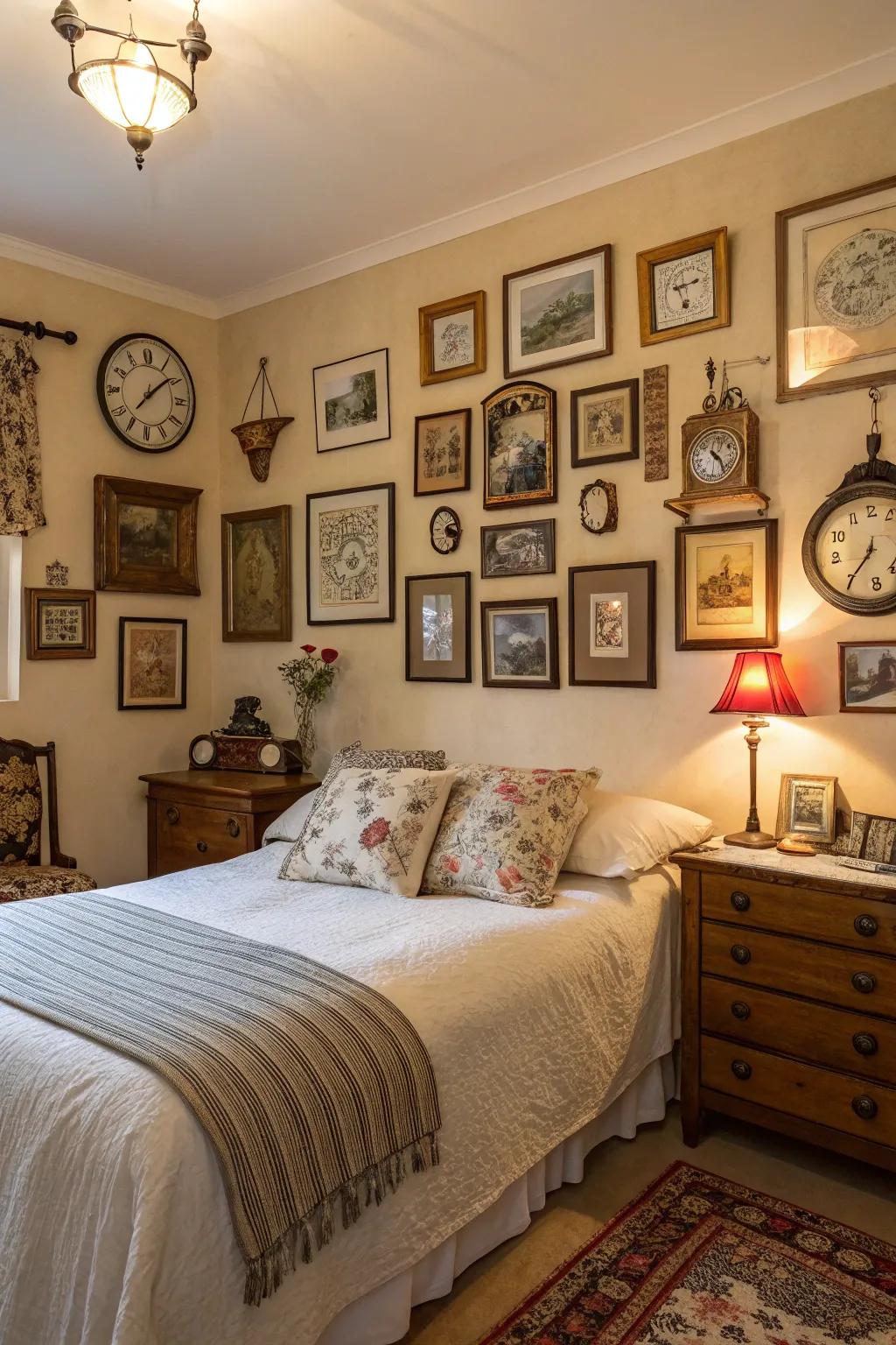 An exhibition of aged discoveries appending profundity to the boudoir.