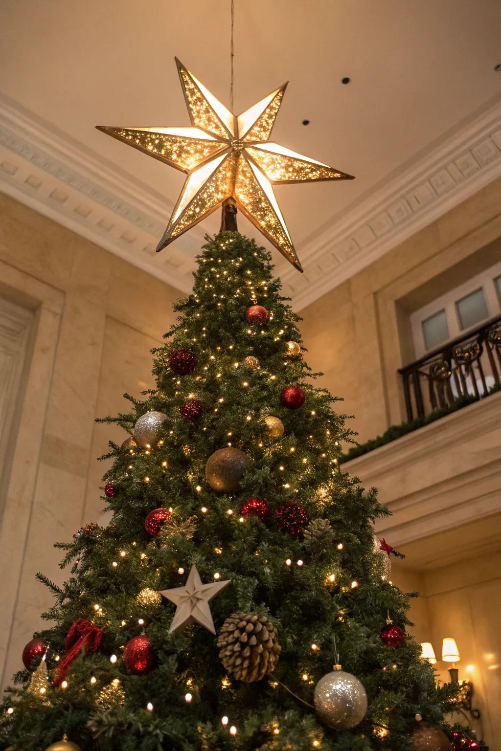 A statement tree crown adds the perfect finishing touch.