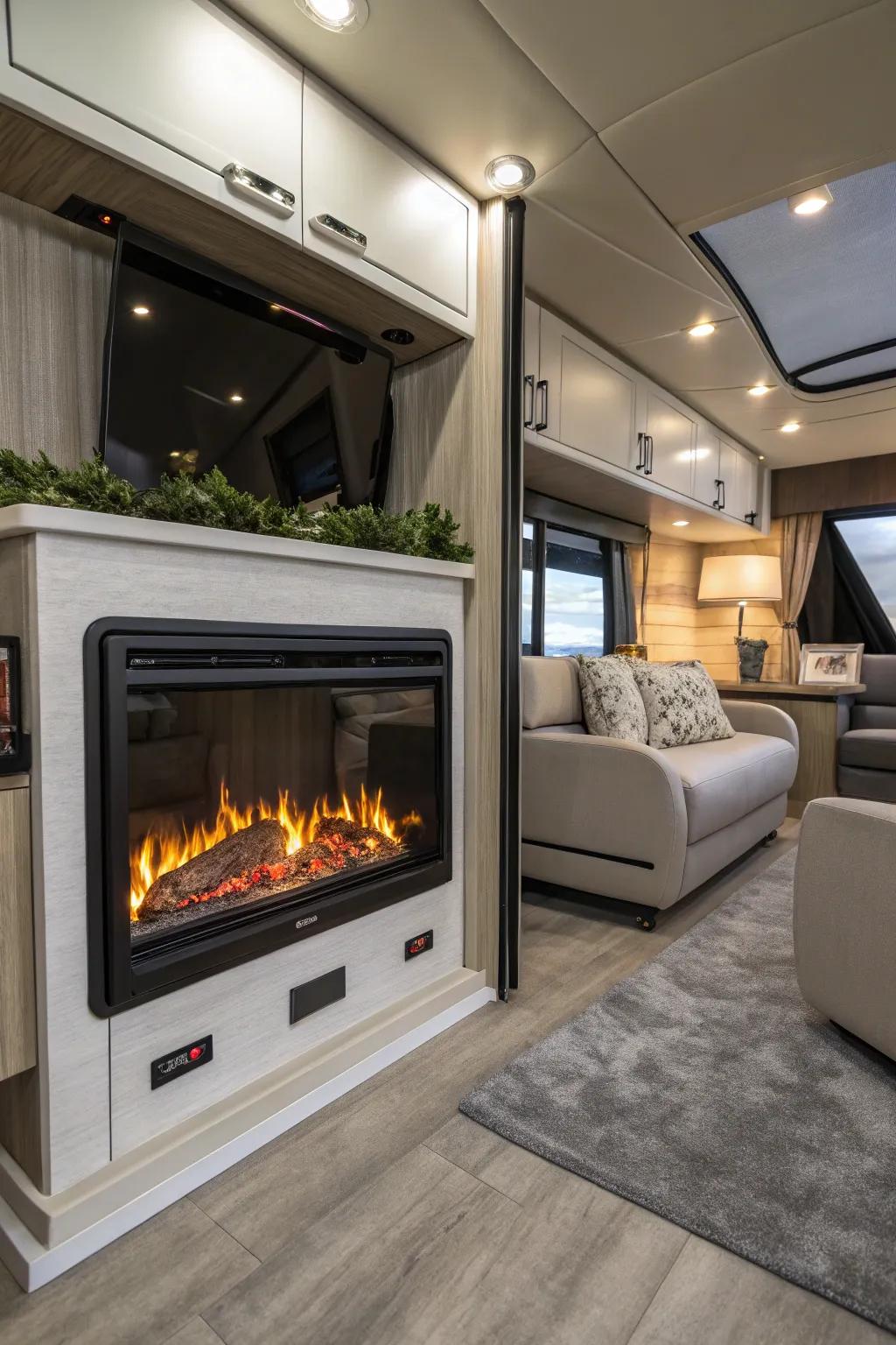 Environmentally friendly flame elements balance effectiveness and style.