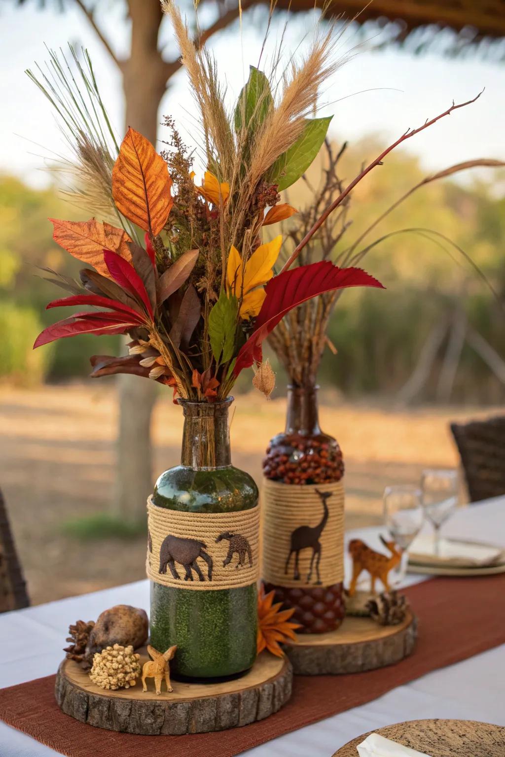 Eco-conscious elements introduce sustainability to the table.