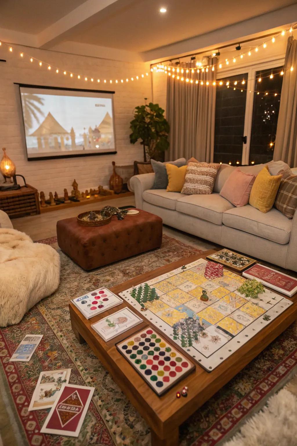 Turn your living room into a lively game and entertainment hub.