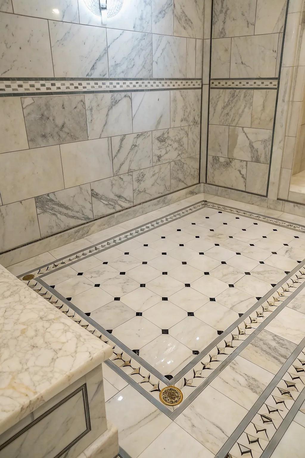 Elevate your shower with the timeless elegance of stone.