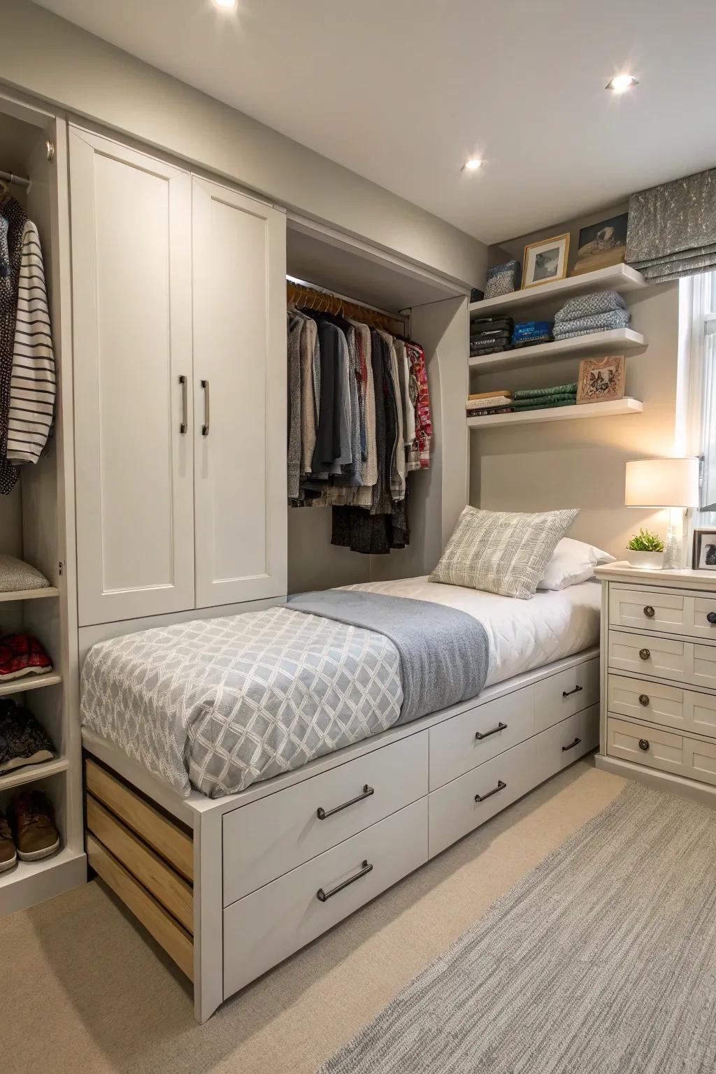 Smart storage solutions that optimize space.