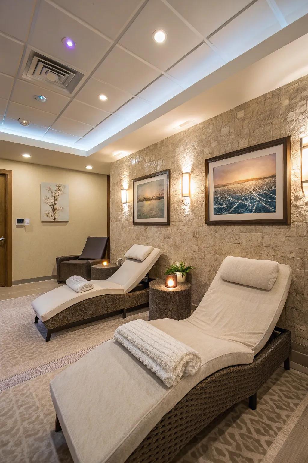 Personalize your spa session through variable features.