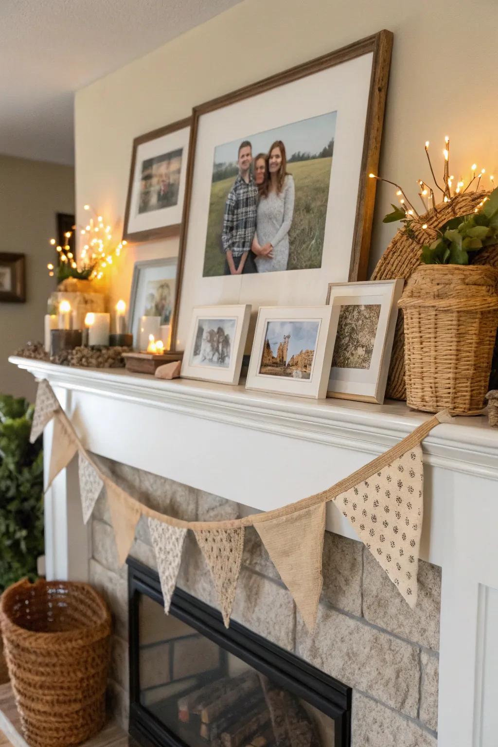 Personal nuances render your mantel feel akin to home.