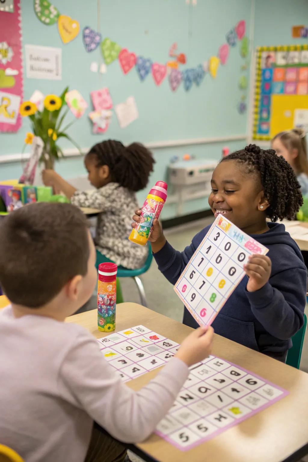 Enjoyment and education merged in a springtime bingo activity
