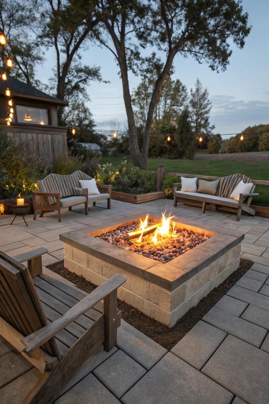 Integrated illumination forms a magical ambiance.