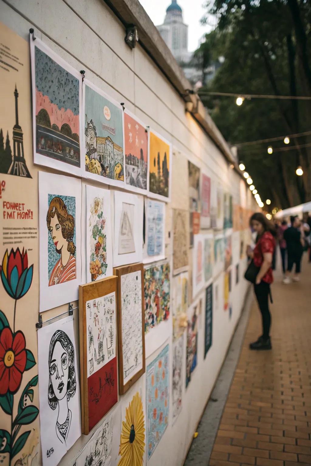 Art adds depth and interest to your streaming backdrop.