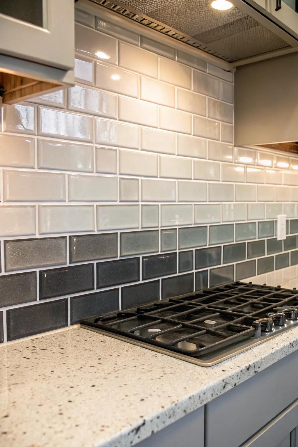 Gradient cascade: an elegant transition.