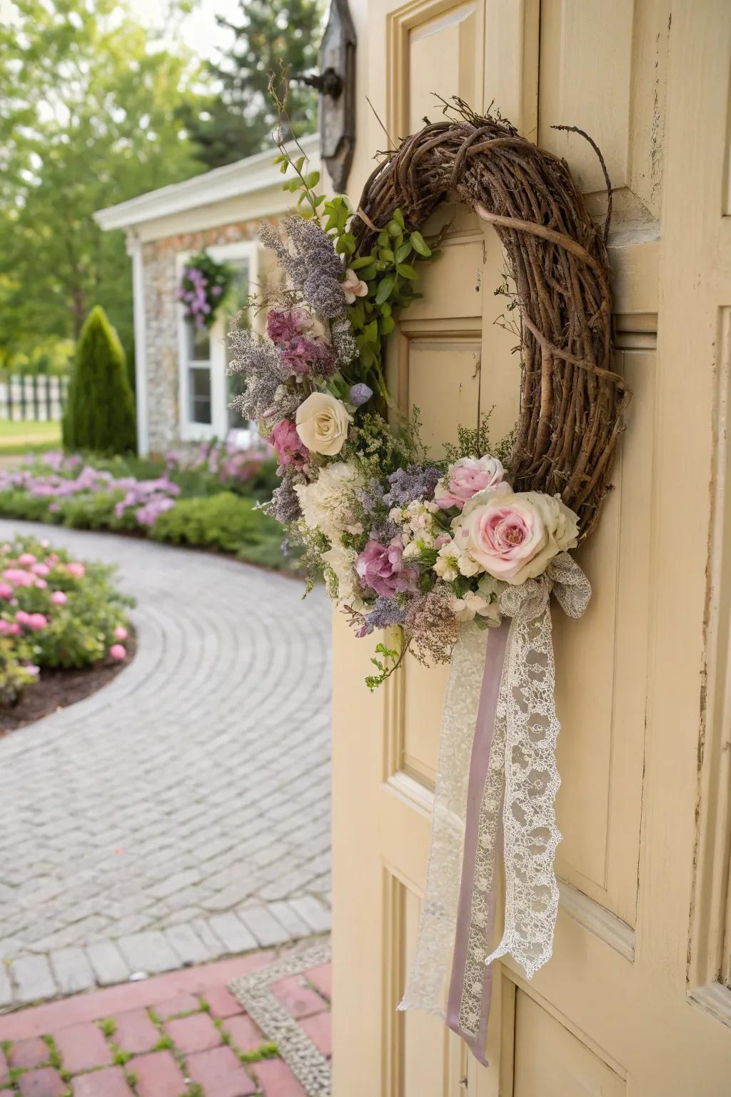 Step into yesteryear through an antiquated garden soiree creation.