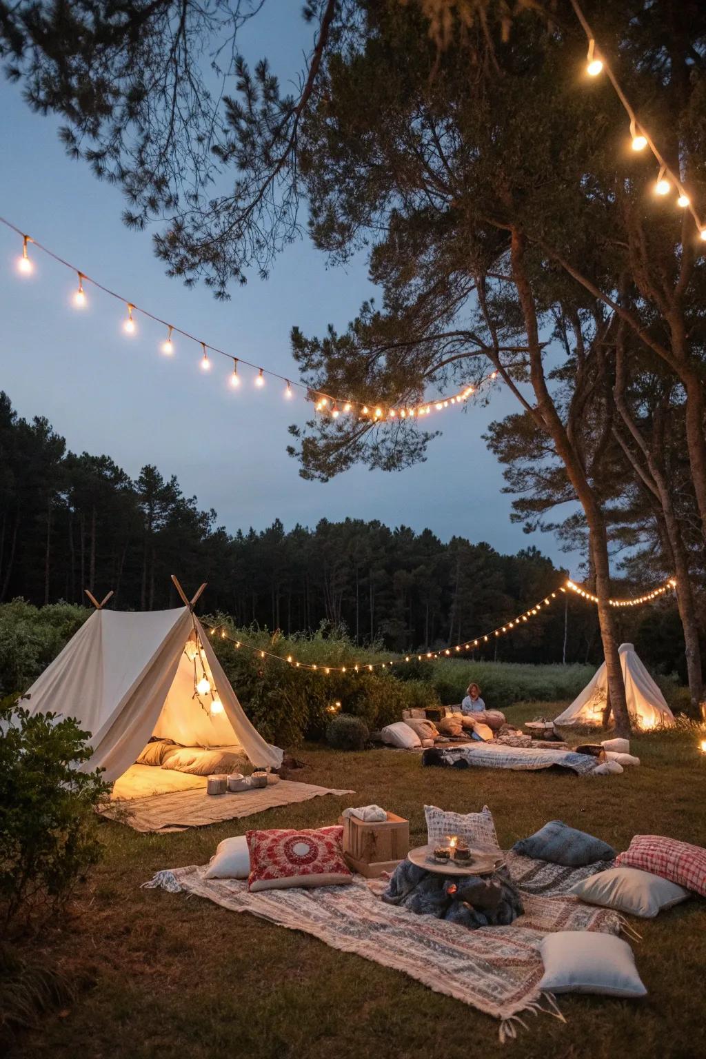Experience the magic of an outdoor campout under the stars.