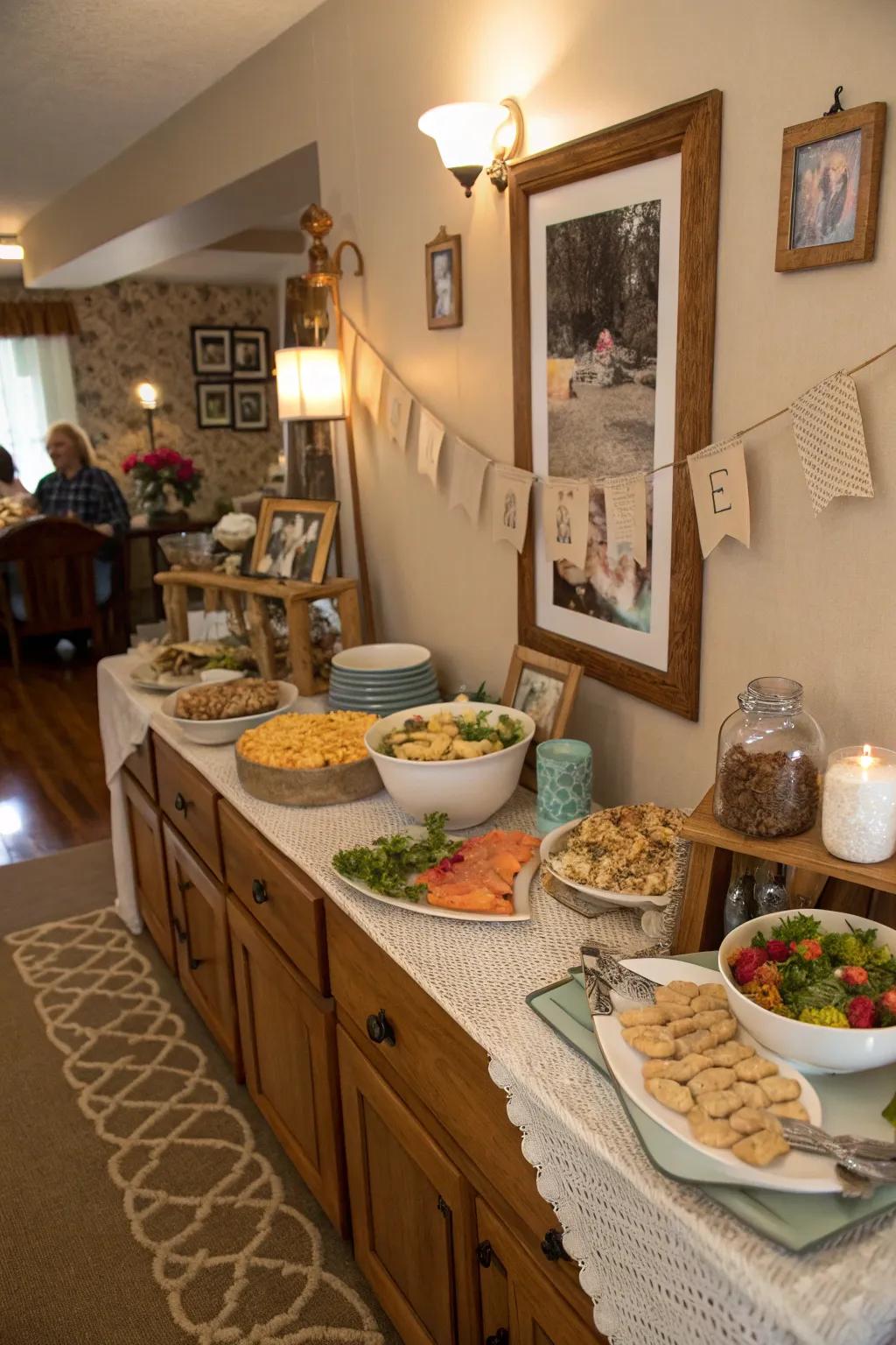 Personal touches cultivate a warm and inviting atmosphere.