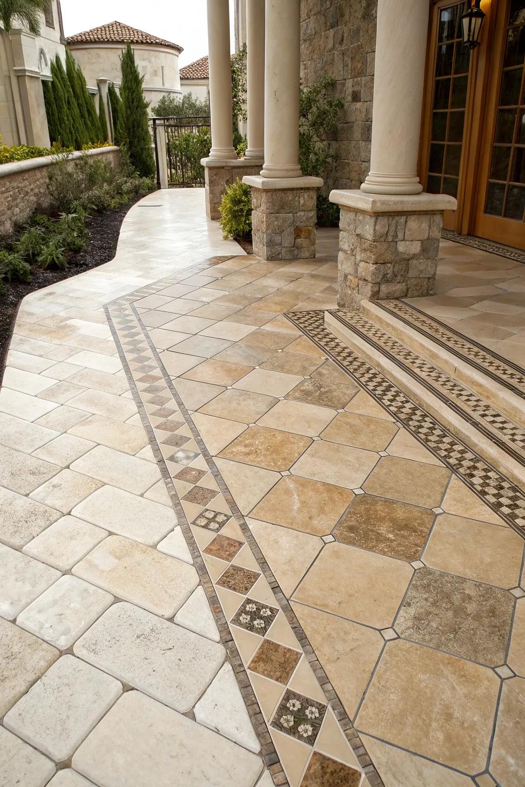 Natural rock changes bring luxury and uniformity.