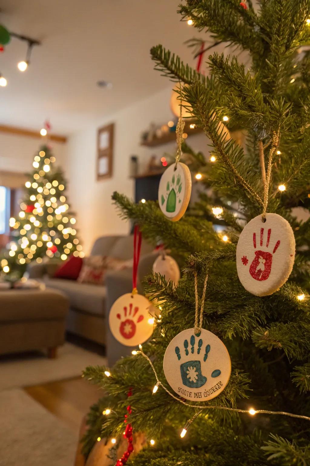 Imprint decorations capture cherished family memories.