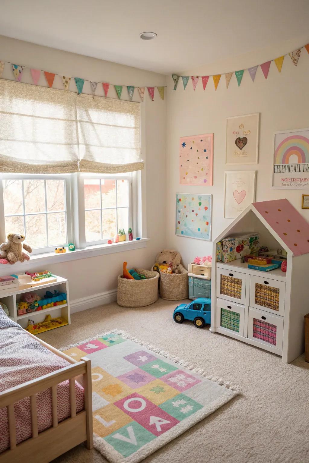 An engaging play zone encourages discovery.