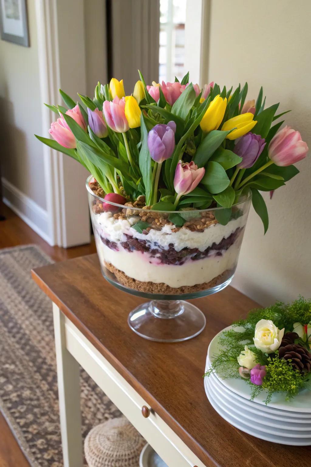 A presentation bowl encapsulating the spirit of springtime.