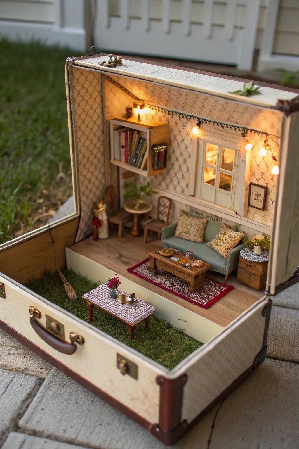 This trunk turned dollhouse sparks inventive play for youngsters.