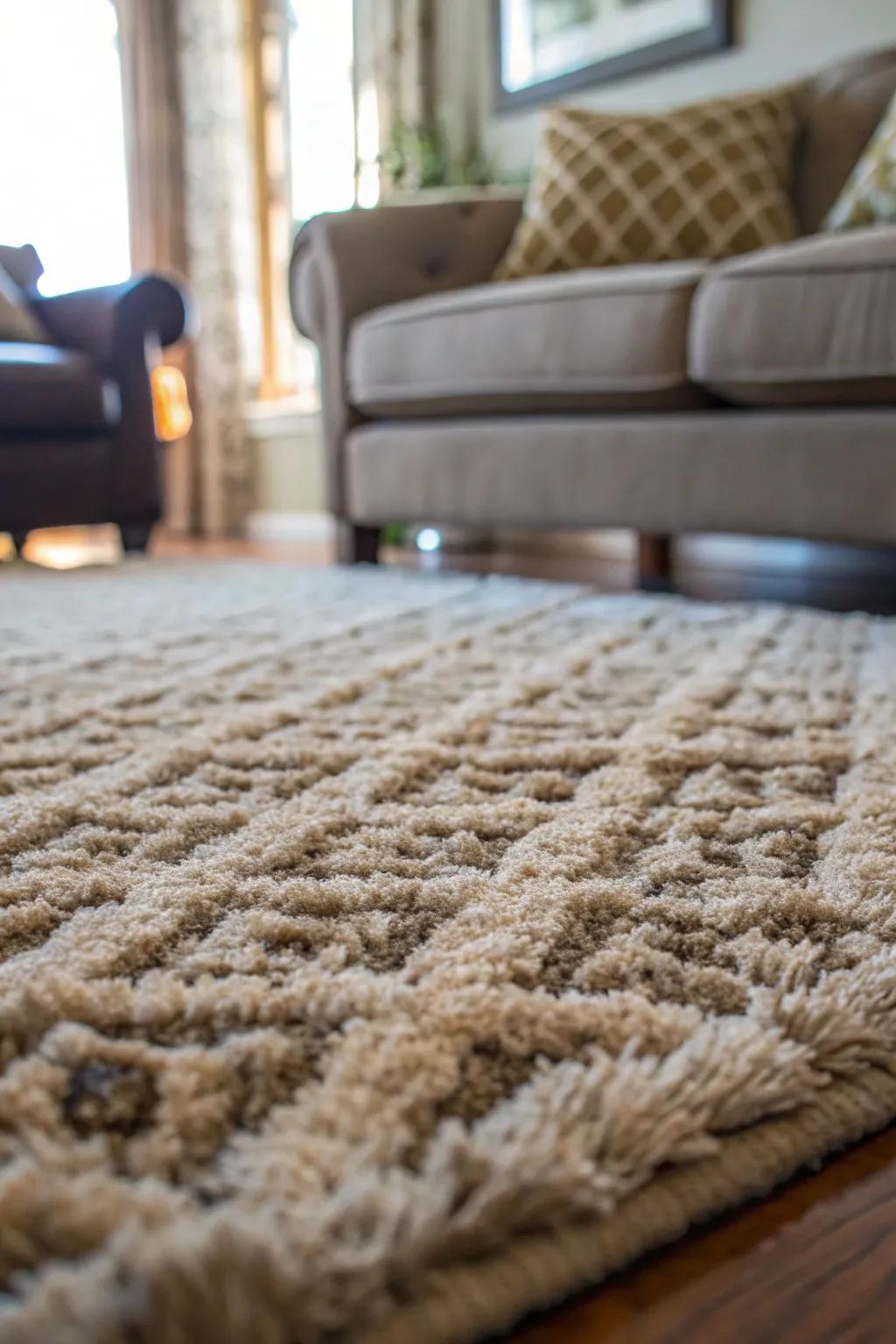Textured designs invite touch and add dimension to decor.
