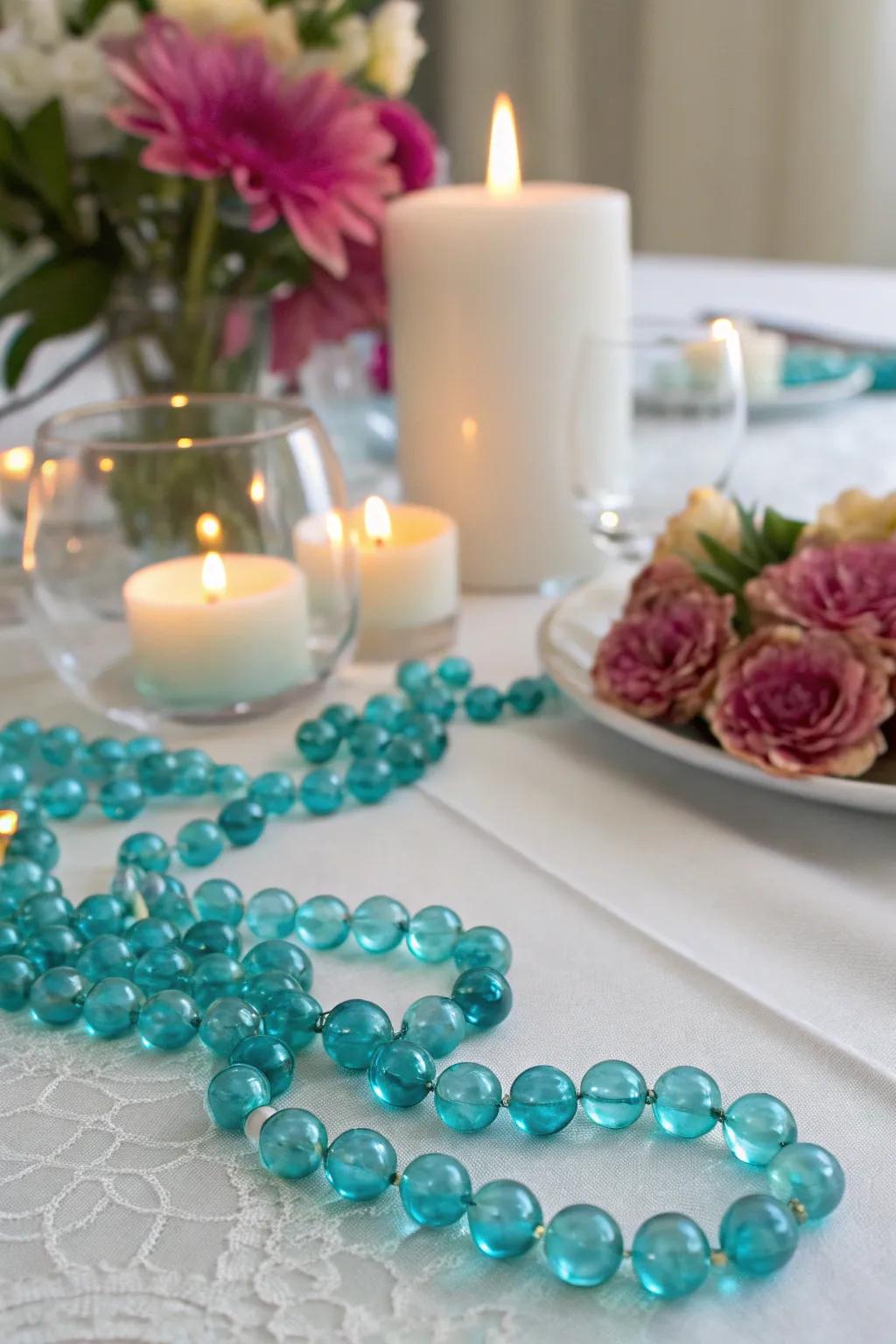 Glass gems introduce a hint of sparkle and playfulness to your style.