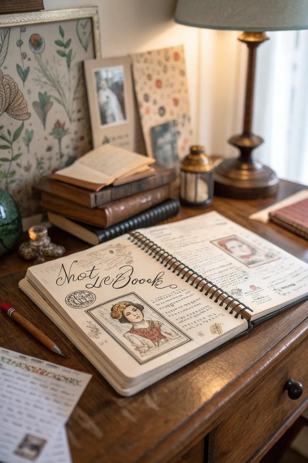 Attendees draw self-portraits, adding a personal touch.