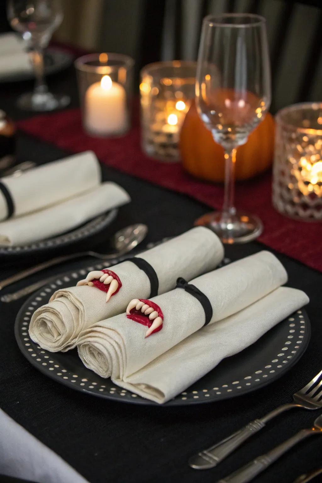 Clever napkin rings introduce an element of surprise and delight to your table presentation.