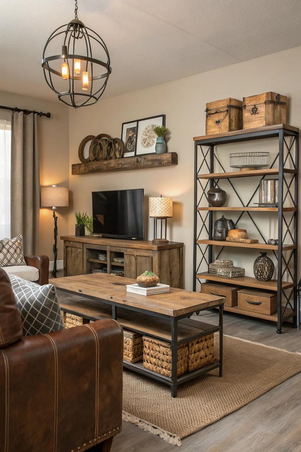 Uncommon resources create a captivating contrast in your decor.