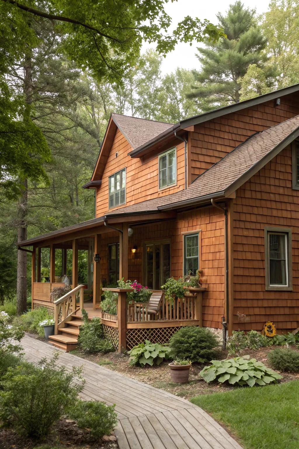 Earth tones create a natural and grounded aesthetic.