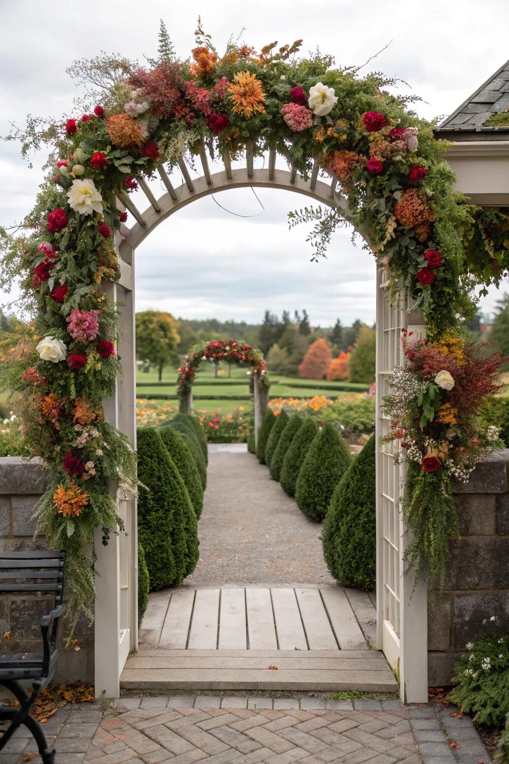 Seasonal decorations maintain your garden arches appearing fresh and festive.