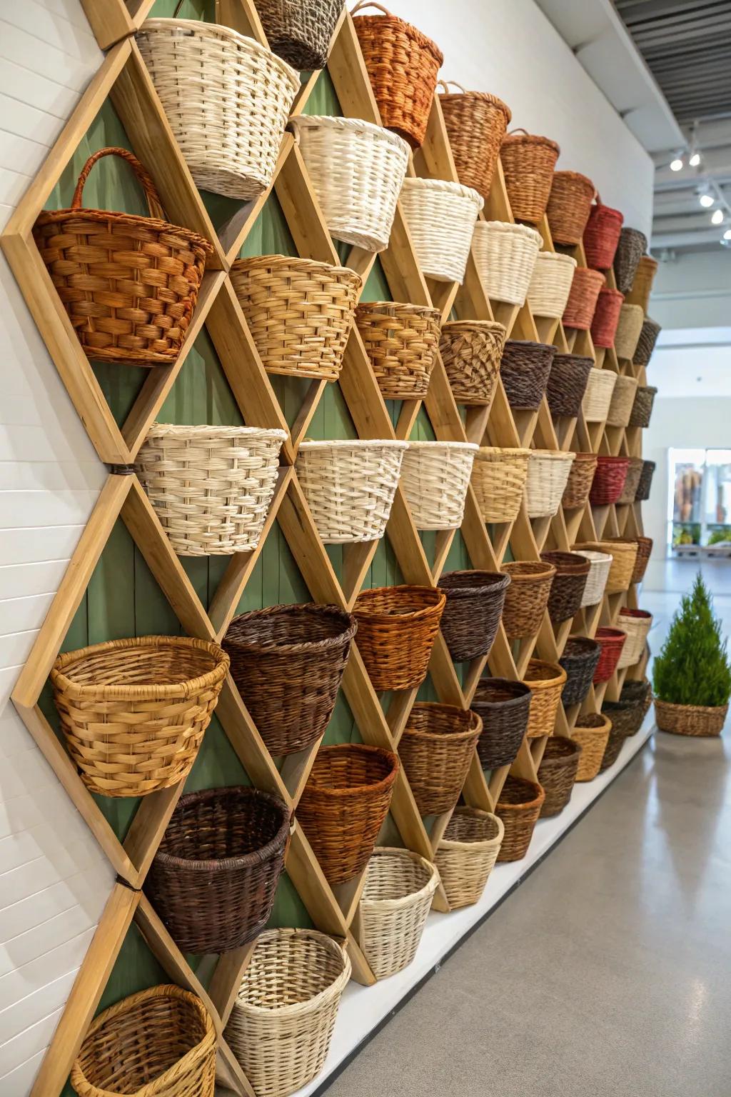 Geometric arrangements offer a contemporary artistic twist.