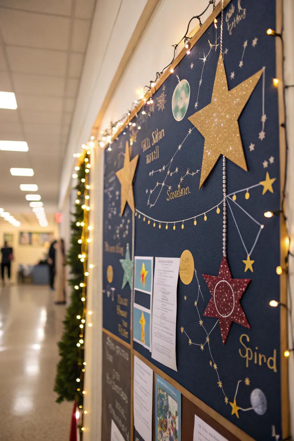 A sparkle bulletin board to emphasize the strength in each learner.