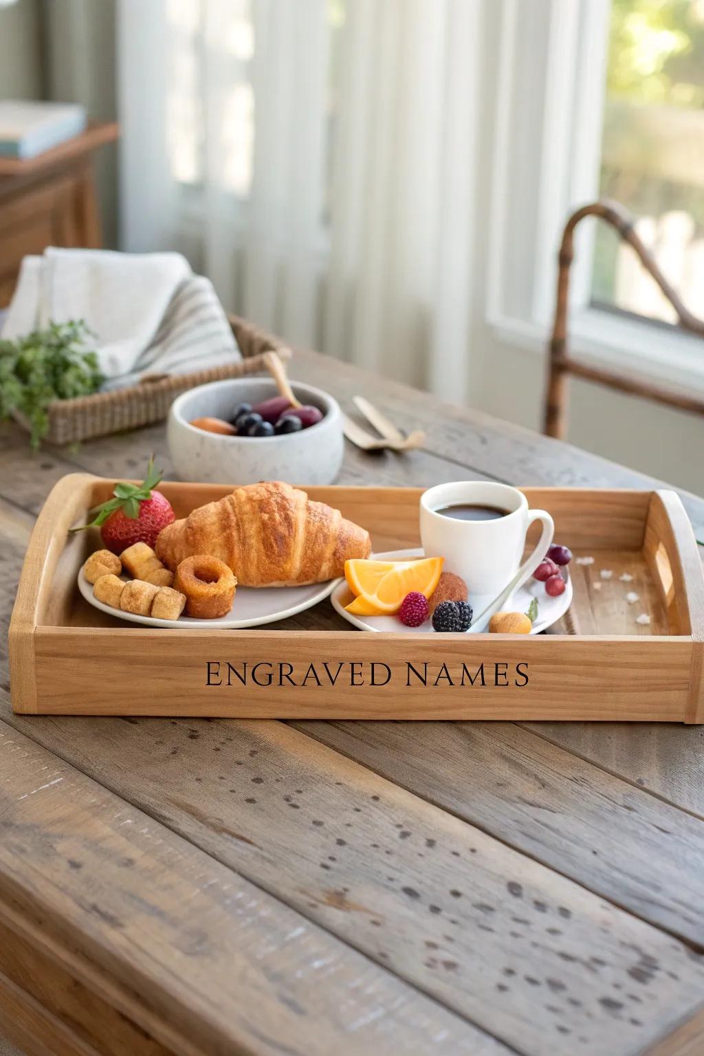 A wooden serving board that elevates the art of serving.