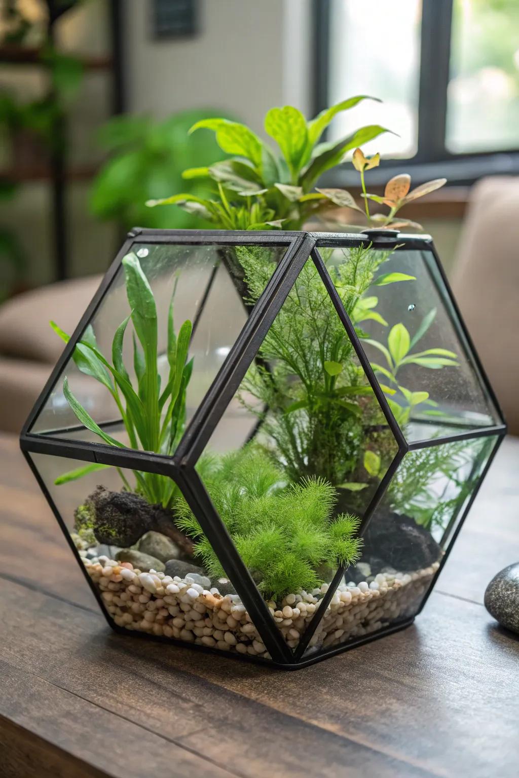 Generate equilibrium through a symmetrical flora design.