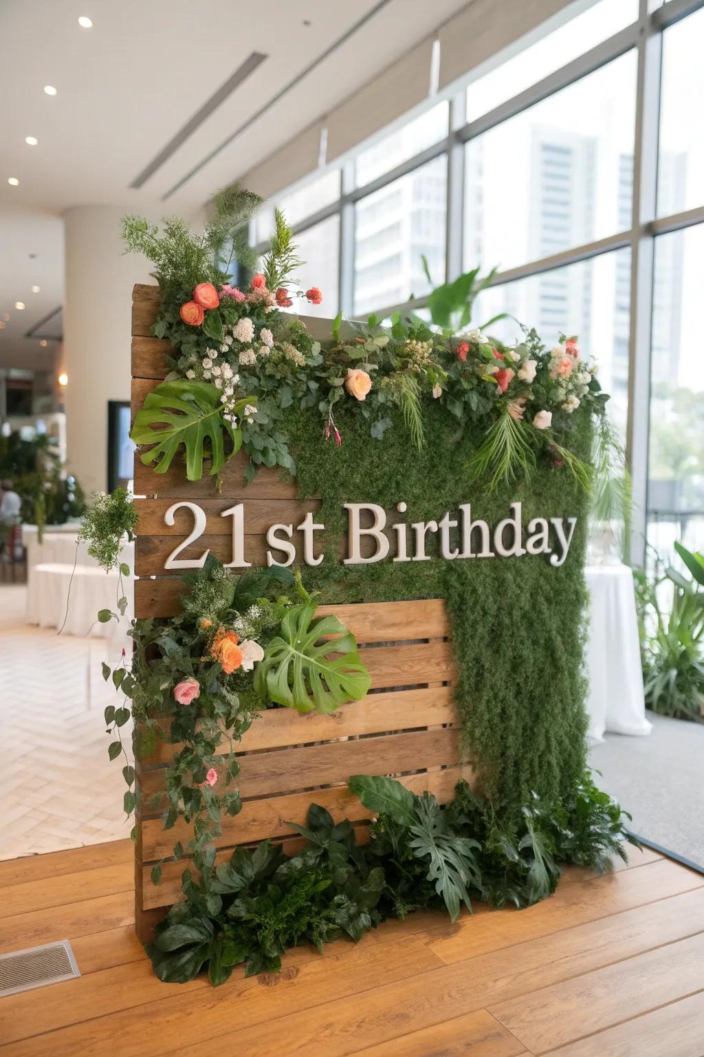 Foliage displays bring a hint of nature indoors.